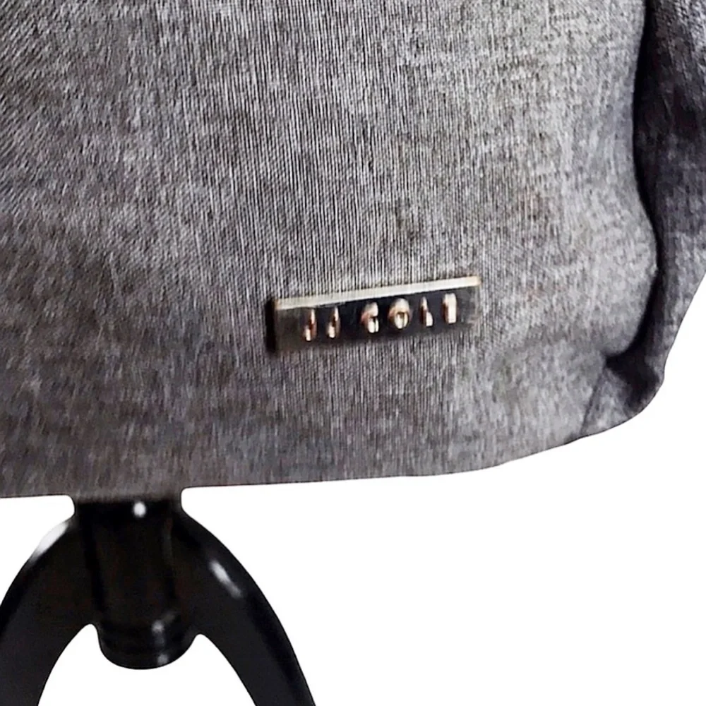 JJ Cole Gray Diaper Bag & Changing Pad